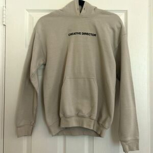 Beige “creative director” hoodie